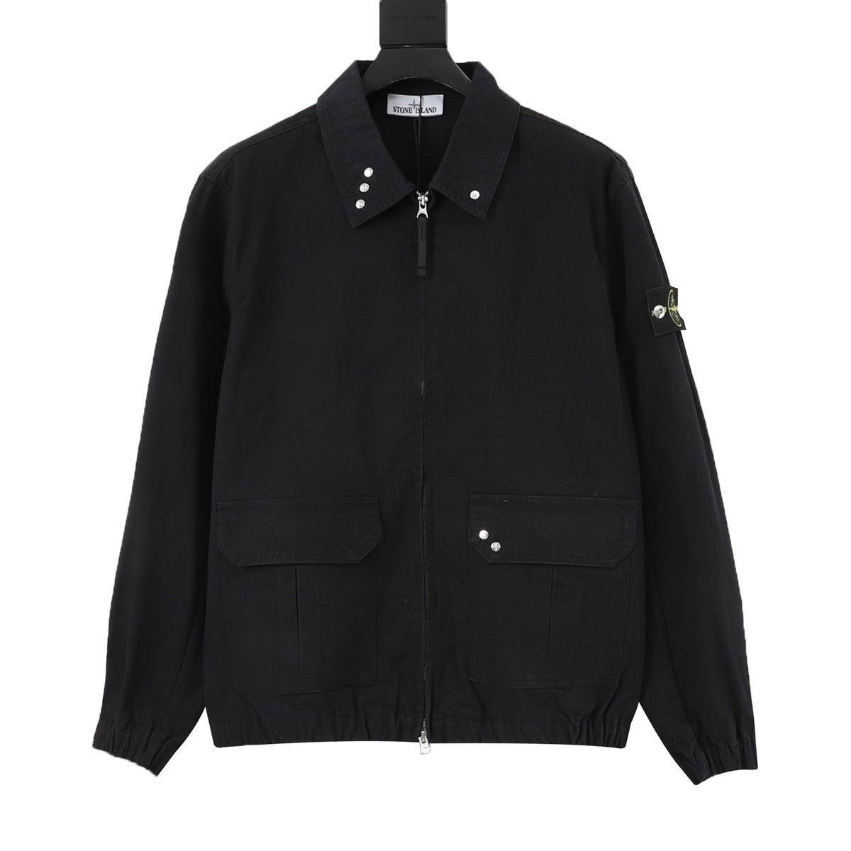 Stone Island Black Zip Up Field Jacket