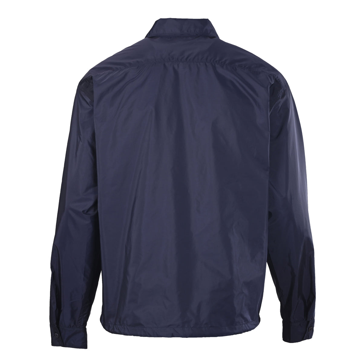 Prada Navy Nylon Zip Overshirt Jacket