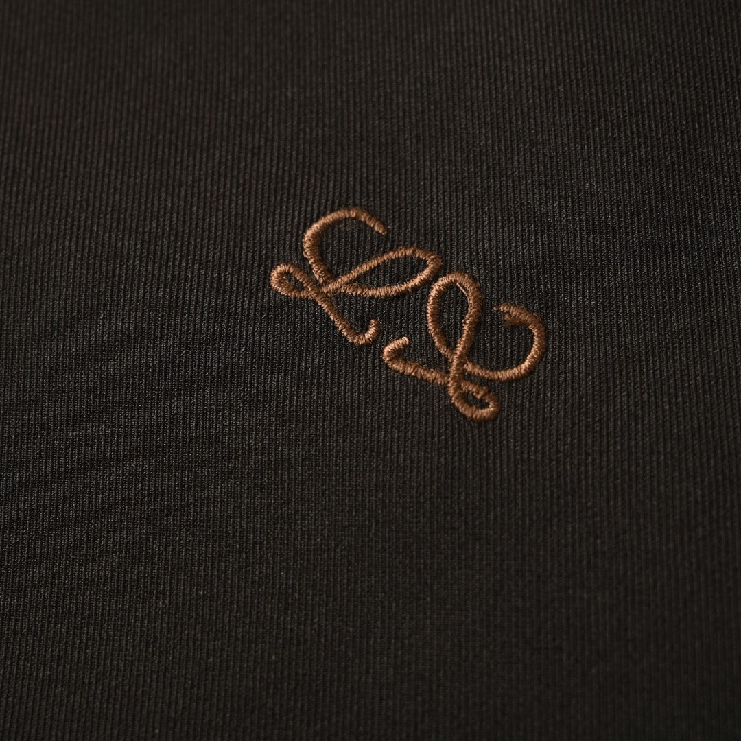 Loewe Black Asymmetric Zip Anagram Jacket