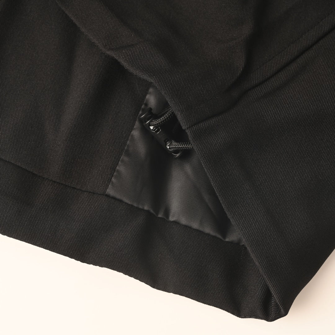 Loewe Black Asymmetric Zip Anagram Jacket