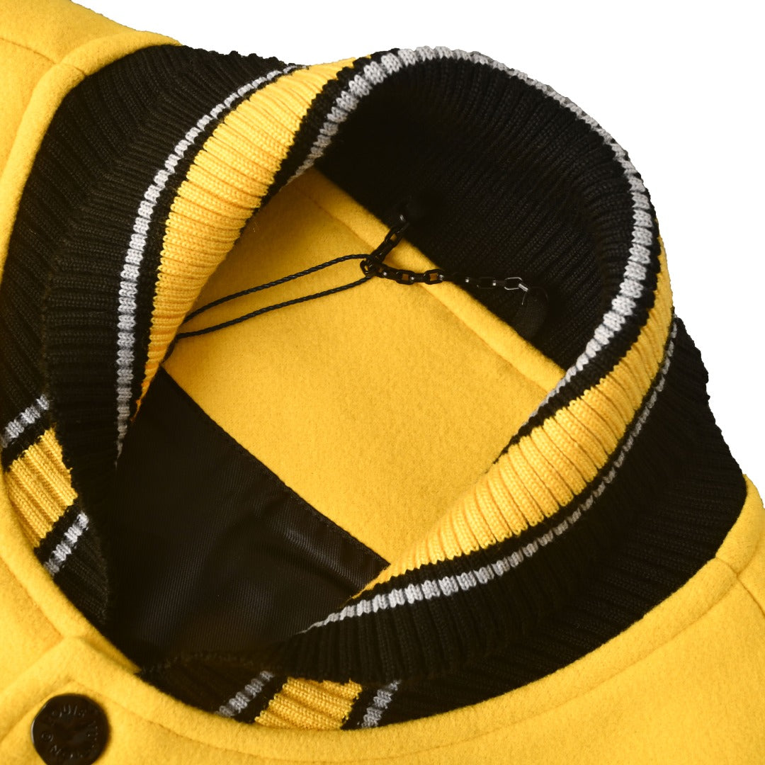 Louis Vuitton Yellow Panther Patch Varsity Jacket
