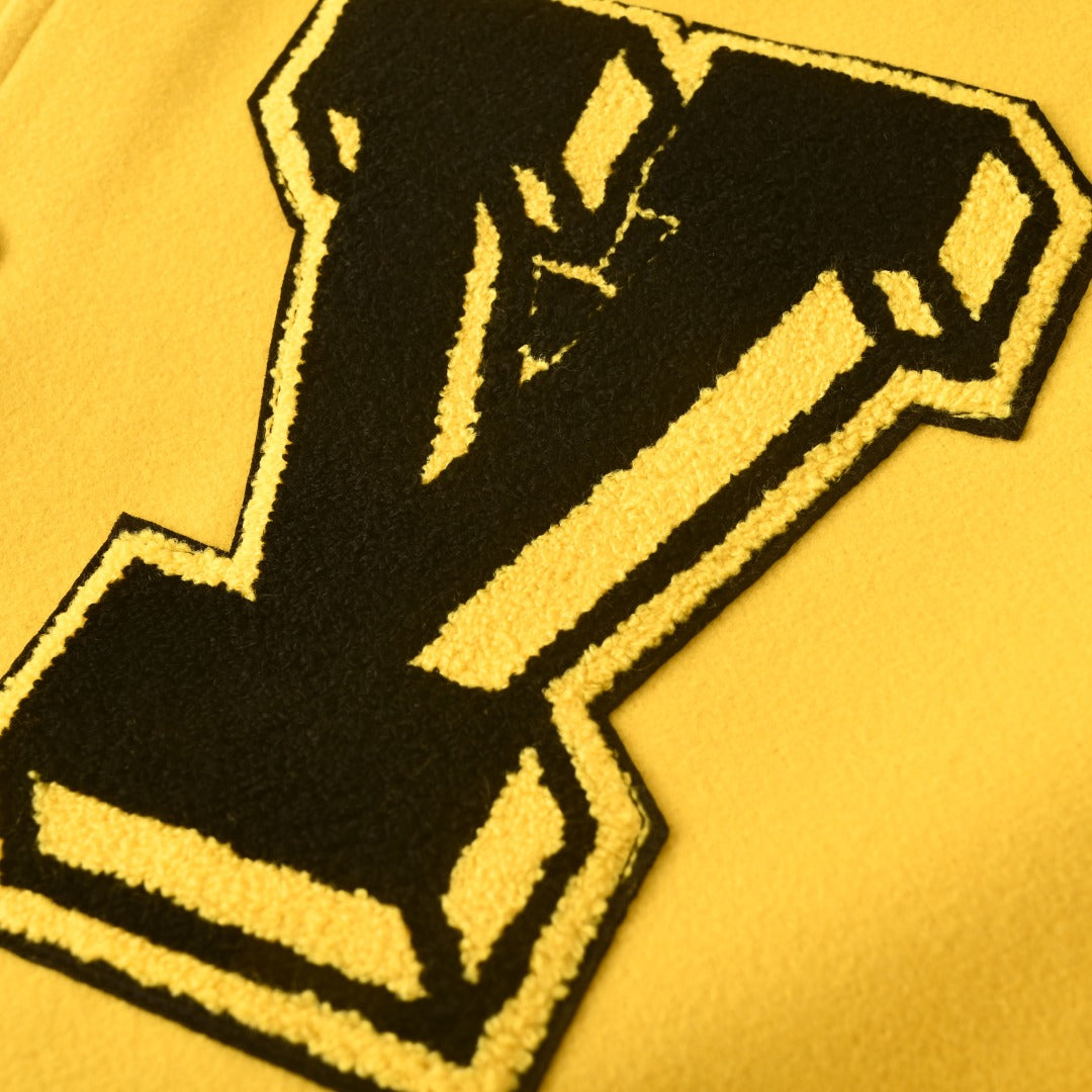 Louis Vuitton Yellow Panther Patch Varsity Jacket