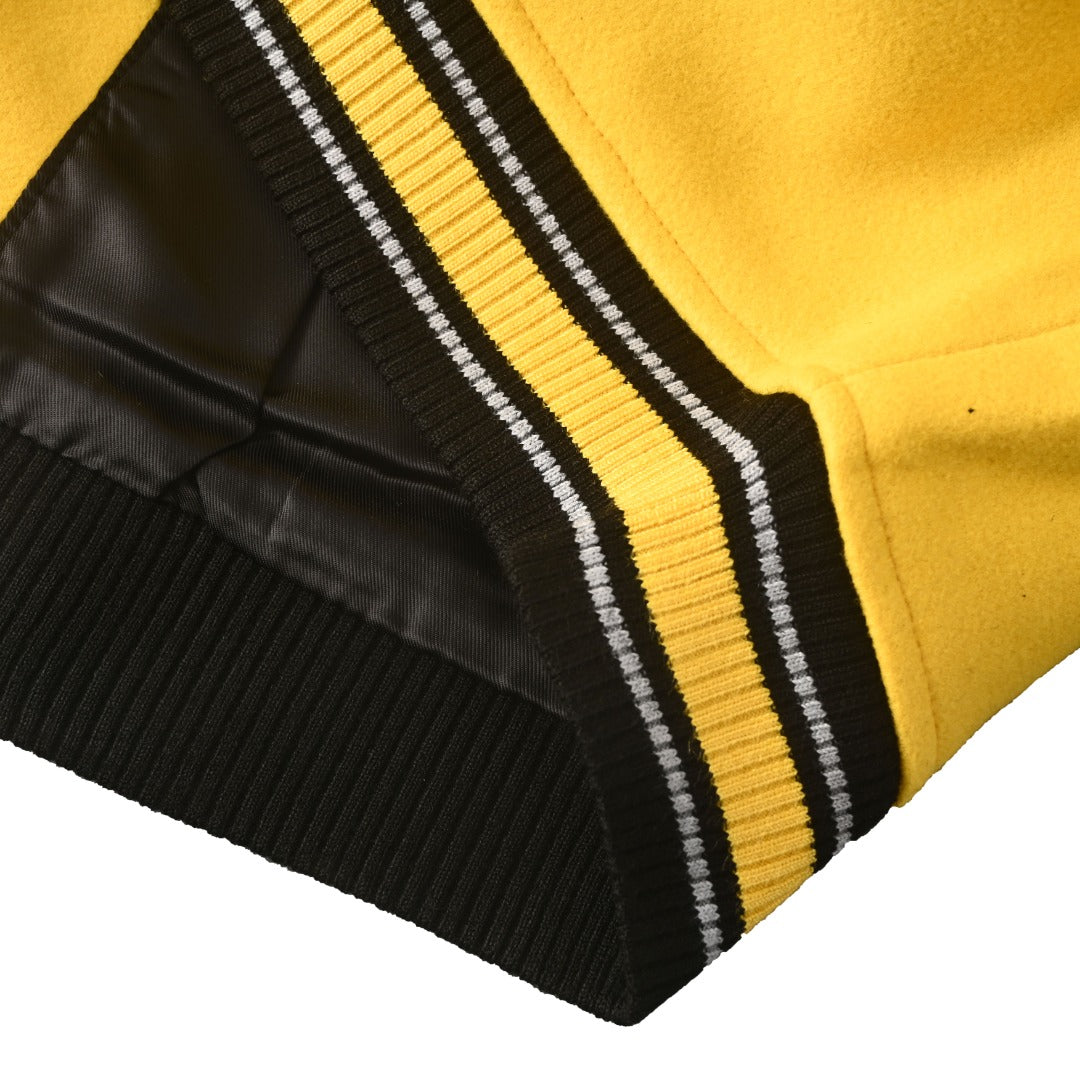 Louis Vuitton Yellow Panther Patch Varsity Jacket