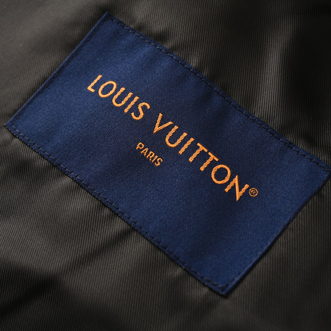 Louis Vuitton Yellow Panther Patch Varsity Jacket
